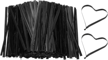 Bag Twist Ties 3 Inch, 800 Pcs Metallic Bread Ties for Treat Plastic Bags Gift Wrapping Candy Coffee Bag Plant Party Cake Favor, Silver