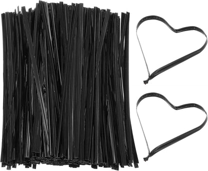 Bag Twist Ties 3 Inch, 800 Pcs Metallic Bread Ties for Treat Plastic Bags Gift Wrapping Candy Coffee Bag Plant Party Cake Favor, Silver