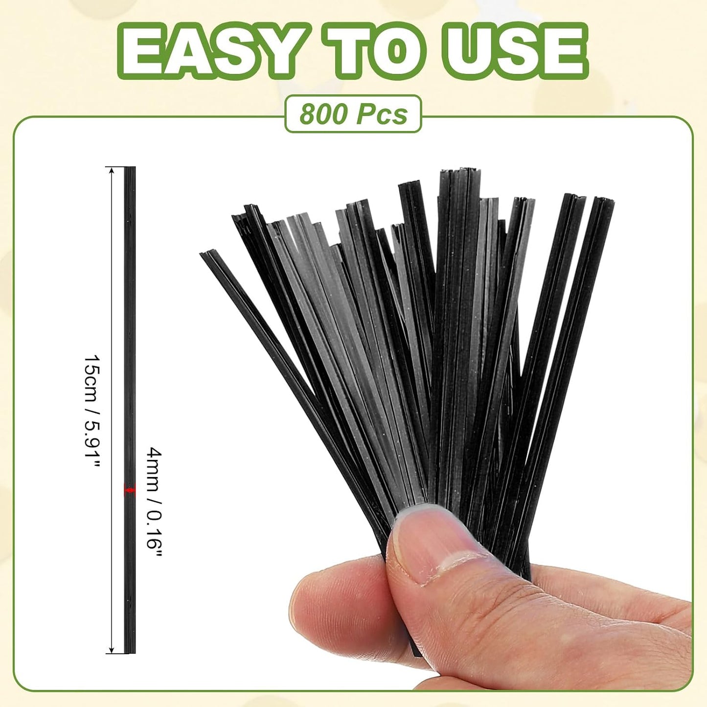 Bag Twist Ties 3 Inch, 800 Pcs Metallic Bread Ties for Treat Plastic Bags Gift Wrapping Candy Coffee Bag Plant Party Cake Favor, Silver