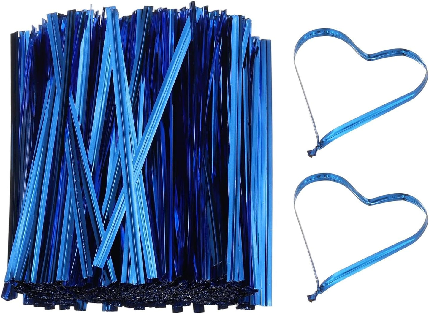 Bag Twist Ties 3 Inch, 800 Pcs Metallic Bread Ties for Treat Plastic Bags Gift Wrapping Candy Coffee Bag Plant Party Cake Favor, Silver