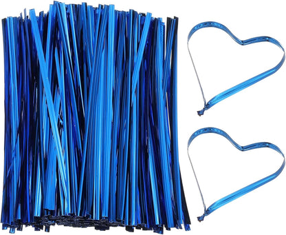 Bag Twist Ties 3 Inch, 800 Pcs Metallic Bread Ties for Treat Plastic Bags Gift Wrapping Candy Coffee Bag Plant Party Cake Favor, Silver