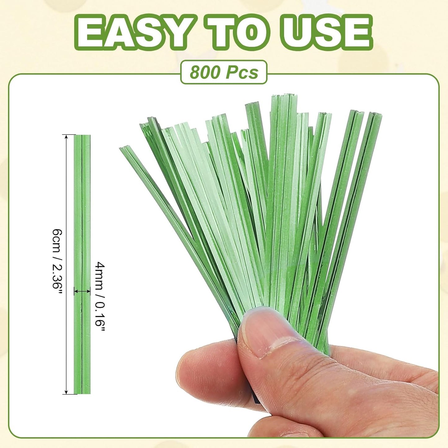 Bag Twist Ties 3 Inch, 800 Pcs Metallic Bread Ties for Treat Plastic Bags Gift Wrapping Candy Coffee Bag Plant Party Cake Favor, Silver