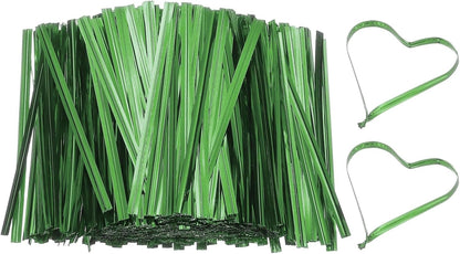 Bag Twist Ties 3 Inch, 800 Pcs Metallic Bread Ties for Treat Plastic Bags Gift Wrapping Candy Coffee Bag Plant Party Cake Favor, Silver