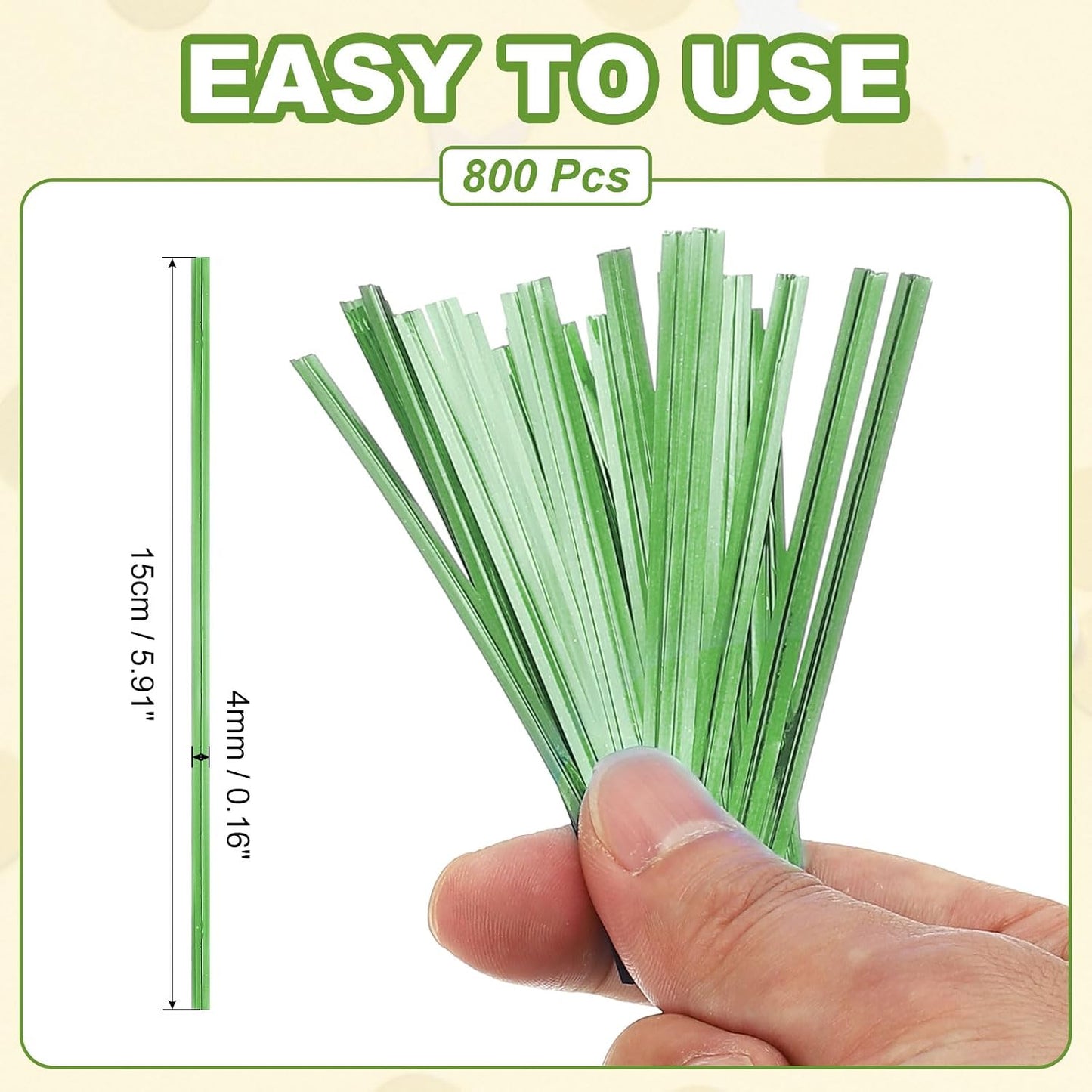 Bag Twist Ties 3 Inch, 800 Pcs Metallic Bread Ties for Treat Plastic Bags Gift Wrapping Candy Coffee Bag Plant Party Cake Favor, Silver