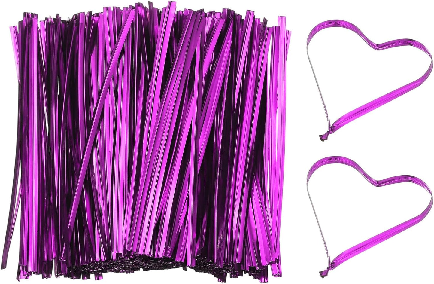 Bag Twist Ties 3 Inch, 800 Pcs Metallic Bread Ties for Treat Plastic Bags Gift Wrapping Candy Coffee Bag Plant Party Cake Favor, Silver