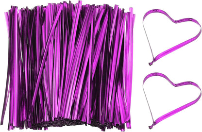 Bag Twist Ties 3 Inch, 800 Pcs Metallic Bread Ties for Treat Plastic Bags Gift Wrapping Candy Coffee Bag Plant Party Cake Favor, Silver