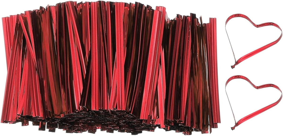 Bag Twist Ties 3 Inch, 800 Pcs Metallic Bread Ties for Treat Plastic Bags Gift Wrapping Candy Coffee Bag Plant Party Cake Favor, Silver