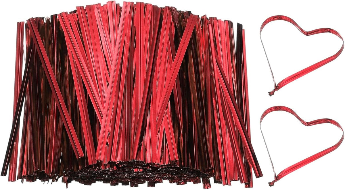 Bag Twist Ties 3 Inch, 800 Pcs Metallic Bread Ties for Treat Plastic Bags Gift Wrapping Candy Coffee Bag Plant Party Cake Favor, Silver