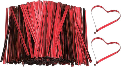 Bag Twist Ties 3 Inch, 800 Pcs Metallic Bread Ties for Treat Plastic Bags Gift Wrapping Candy Coffee Bag Plant Party Cake Favor, Silver