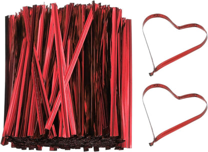 Bag Twist Ties 3 Inch, 800 Pcs Metallic Bread Ties for Treat Plastic Bags Gift Wrapping Candy Coffee Bag Plant Party Cake Favor, Silver
