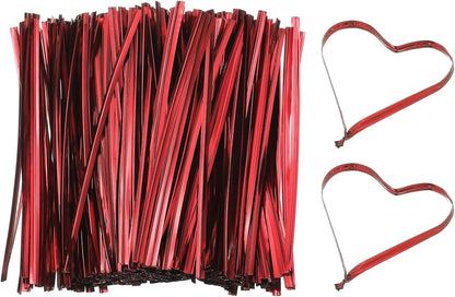 Bag Twist Ties 3 Inch, 800 Pcs Metallic Bread Ties for Treat Plastic Bags Gift Wrapping Candy Coffee Bag Plant Party Cake Favor, Silver