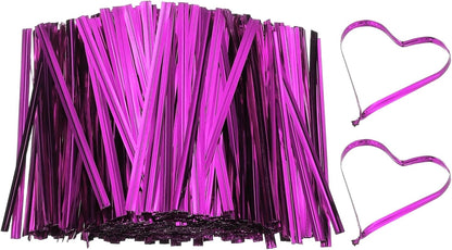 Bag Twist Ties 3 Inch, 800 Pcs Metallic Bread Ties for Treat Plastic Bags Gift Wrapping Candy Coffee Bag Plant Party Cake Favor, Silver