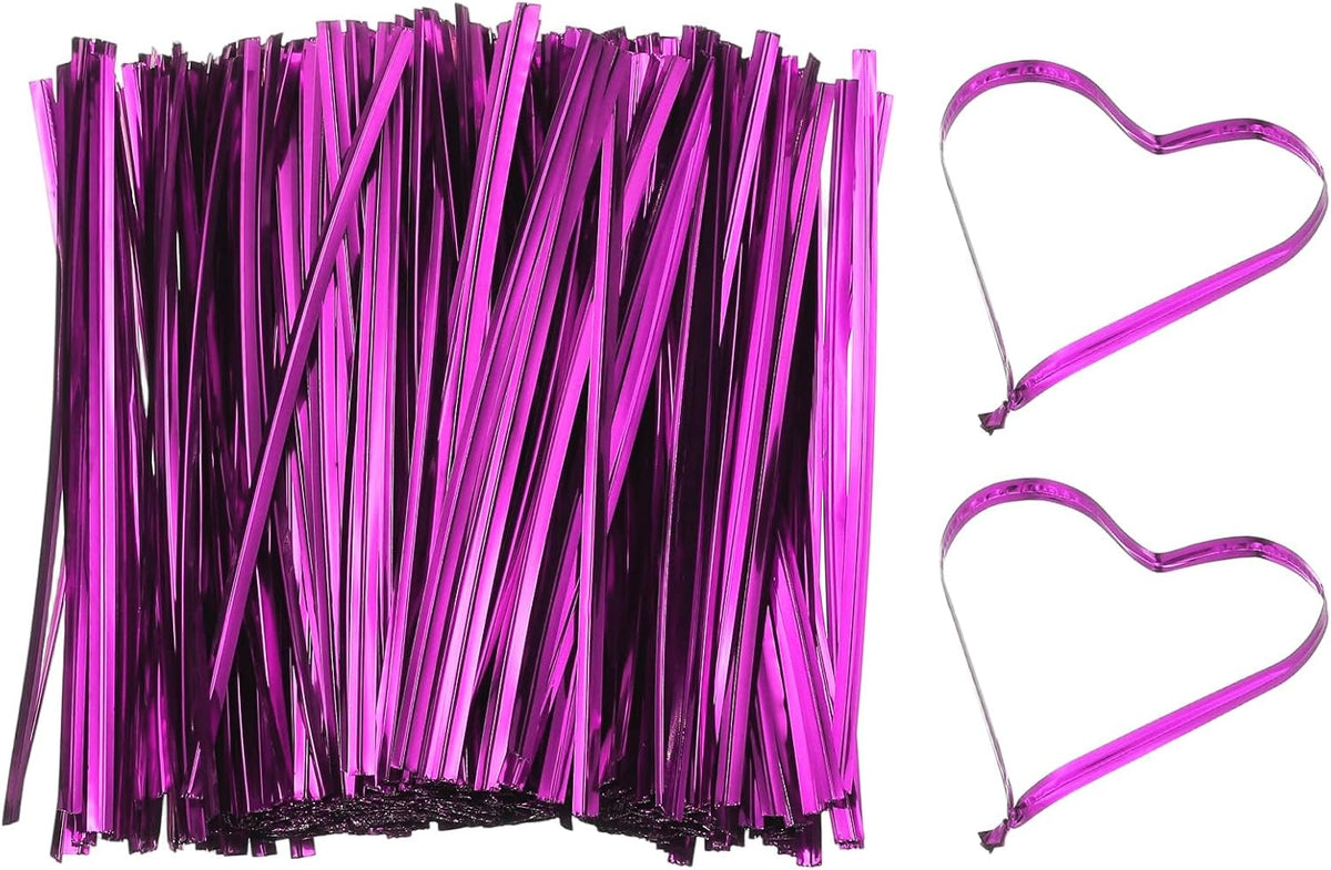 Bag Twist Ties 3 Inch, 800 Pcs Metallic Bread Ties for Treat Plastic Bags Gift Wrapping Candy Coffee Bag Plant Party Cake Favor, Silver