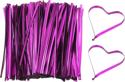 Bag Twist Ties 3 Inch, 800 Pcs Metallic Bread Ties for Treat Plastic Bags Gift Wrapping Candy Coffee Bag Plant Party Cake Favor, Silver