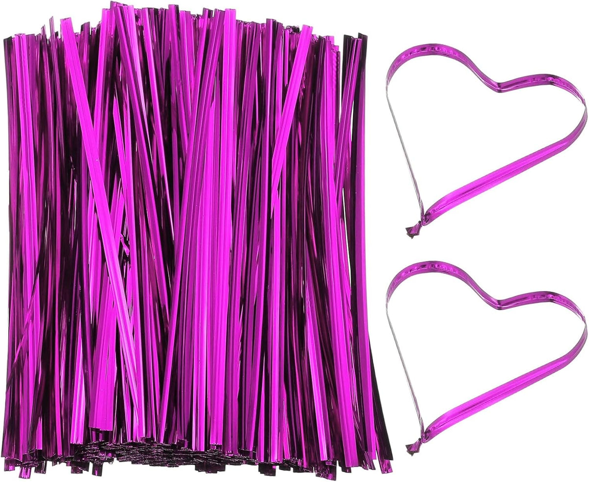Bag Twist Ties 3 Inch, 800 Pcs Metallic Bread Ties for Treat Plastic Bags Gift Wrapping Candy Coffee Bag Plant Party Cake Favor, Silver