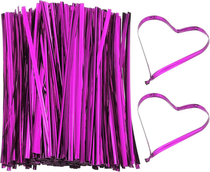 Bag Twist Ties 3 Inch, 800 Pcs Metallic Bread Ties for Treat Plastic Bags Gift Wrapping Candy Coffee Bag Plant Party Cake Favor, Silver