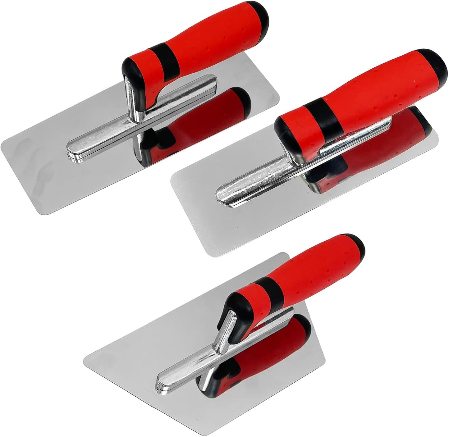 3 Pack Plaster Finishing Trowel Set, Paint Plastering Hand Tool