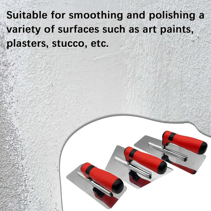 3 Pack Plaster Finishing Trowel Set, Paint Plastering Hand Tool