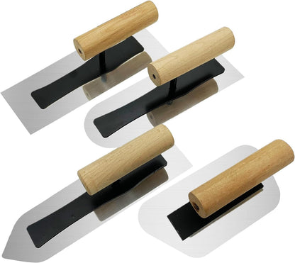3 Pack Plaster Finishing Trowel Set, Paint Plastering Hand Tool