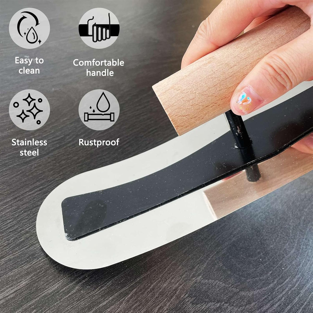 3 Pack Plaster Finishing Trowel Set, Paint Plastering Hand Tool