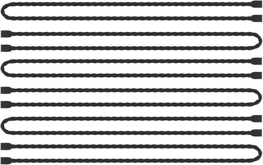 Original Reusable Silicone Twist Ties - 24in Black, Wire Wraps for Cords, Electronic & Fishing Rod Ties