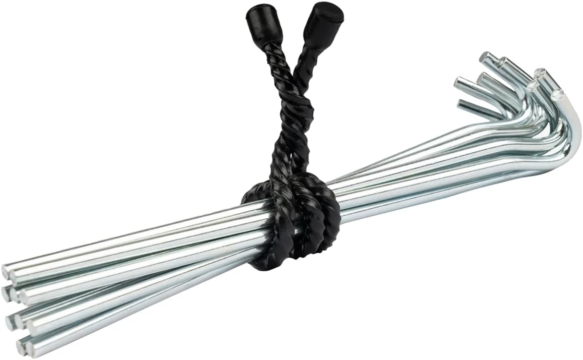 Original Reusable Silicone Twist Ties - 24in Black, Wire Wraps for Cords, Electronic & Fishing Rod Ties