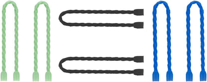 Original Reusable Silicone Twist Ties - 24in Black, Wire Wraps for Cords, Electronic & Fishing Rod Ties