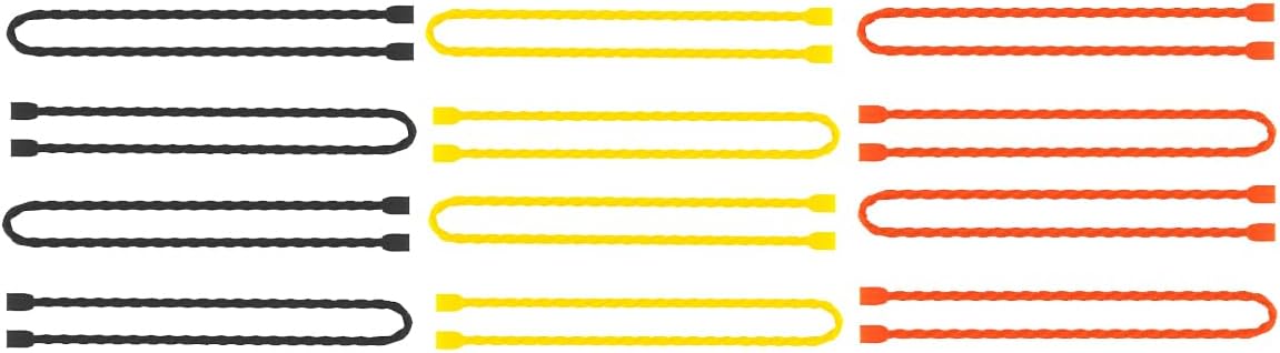 Original Reusable Silicone Twist Ties - 24in Black, Wire Wraps for Cords, Electronic & Fishing Rod Ties