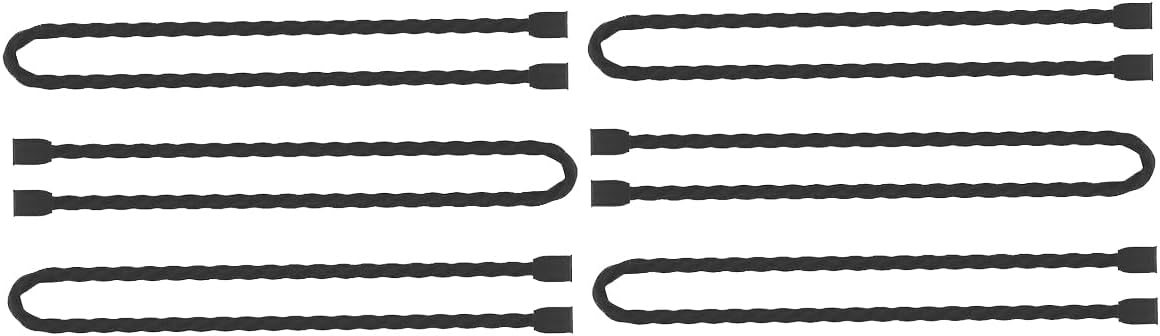 Original Reusable Silicone Twist Ties - 24in Black, Wire Wraps for Cords, Electronic & Fishing Rod Ties