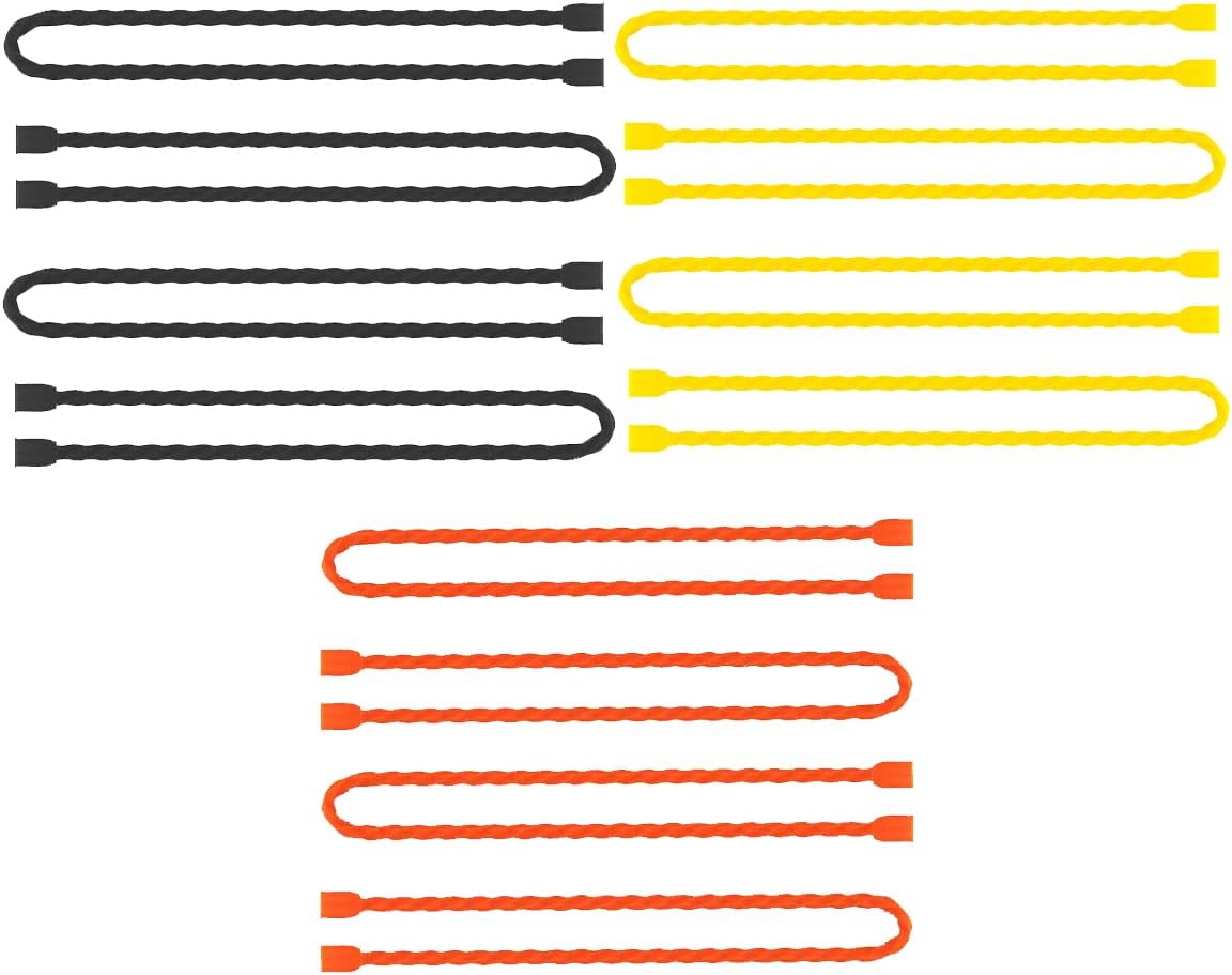 Original Reusable Silicone Twist Ties - 24in Black, Wire Wraps for Cords, Electronic & Fishing Rod Ties