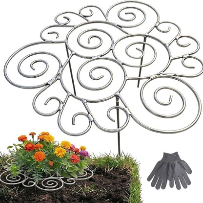 Decorative Peony Support, Metal Plant Support Ring for Peony Cages & Garden, Flower Support Frame, Heavy-Duty Flower Support Frame, Flower Hoop Upright Growth Protect (Small-1pcs)