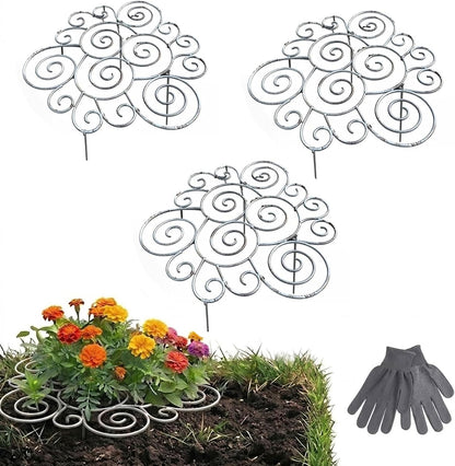 Decorative Peony Support, Metal Plant Support Ring for Peony Cages & Garden, Flower Support Frame, Heavy-Duty Flower Support Frame, Flower Hoop Upright Growth Protect (Small-1pcs)