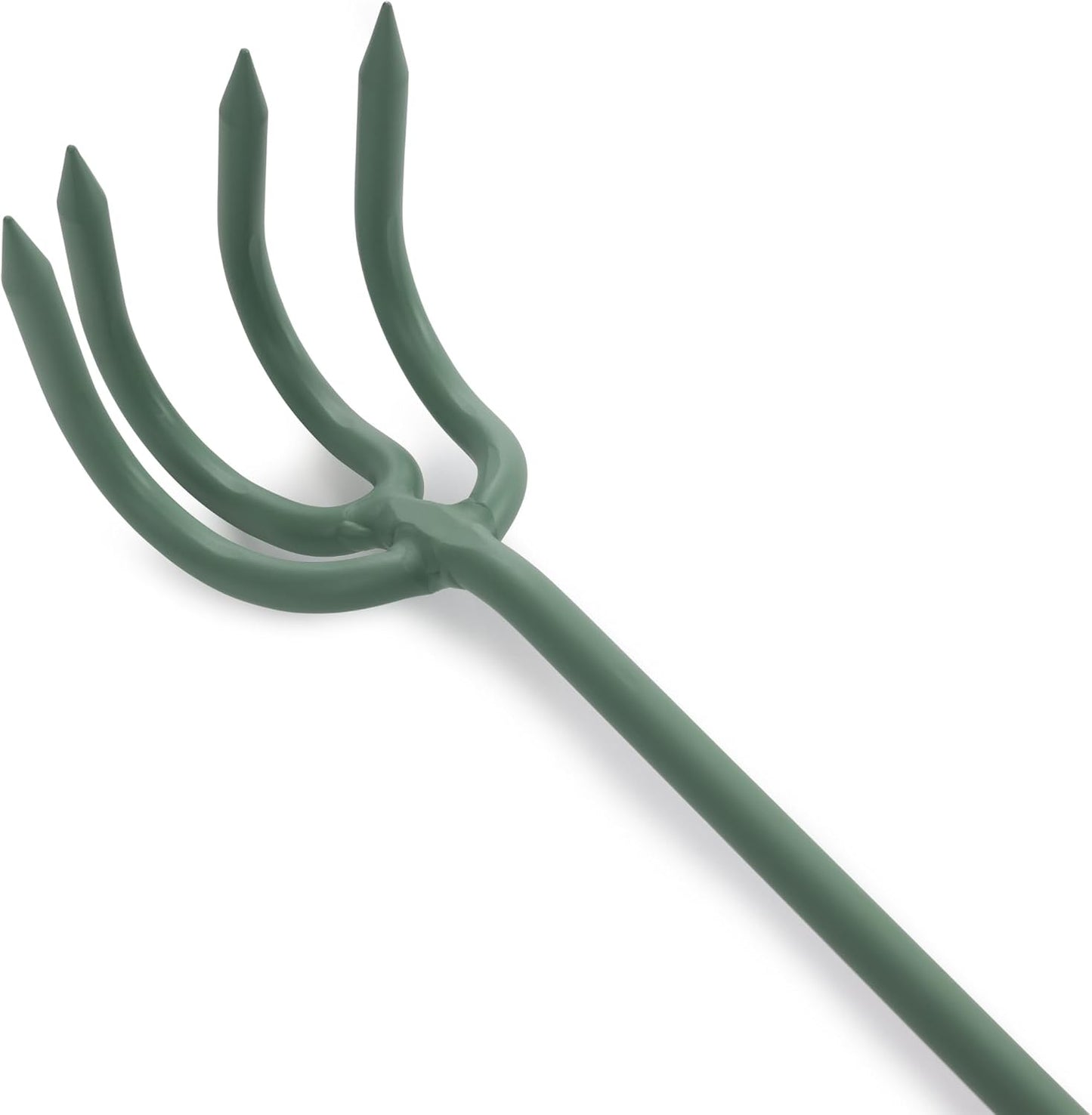 Cultivator - Weed Remover Tool - Garden Rake and Weeding Tool for Yard Work - Stainless Steel Cultivator for Raking Soil (Ash/Mint)