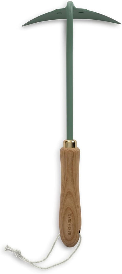 Cultivator - Weed Remover Tool - Garden Rake and Weeding Tool for Yard Work - Stainless Steel Cultivator for Raking Soil (Ash/Mint)