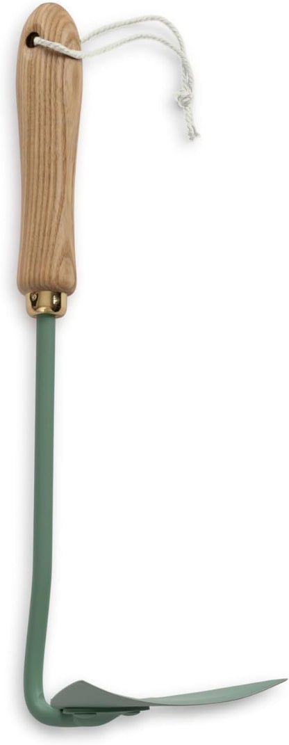 Cultivator - Weed Remover Tool - Garden Rake and Weeding Tool for Yard Work - Stainless Steel Cultivator for Raking Soil (Ash/Mint)