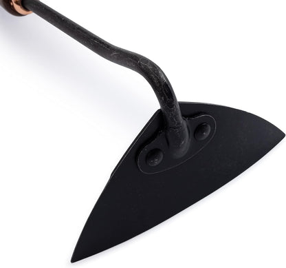 Cultivator - Weed Remover Tool - Garden Rake and Weeding Tool for Yard Work - Stainless Steel Cultivator for Raking Soil (Ash/Mint)