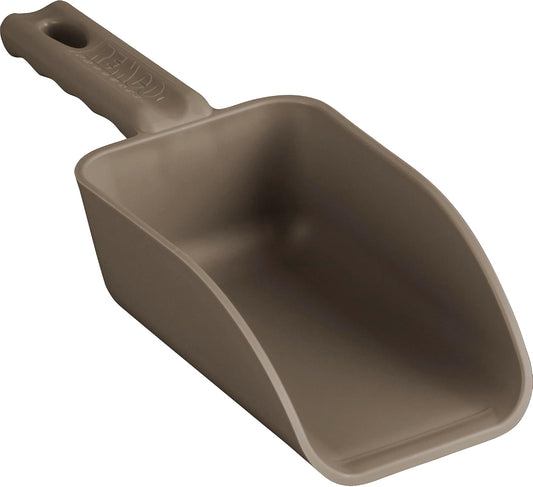Vikan 630066 Color-Coded Plastic Hand Scoop - BPA-Free Food-Safe Kitchen Utensils, Restaurant and Food Service Supplies, 16 oz, Brown