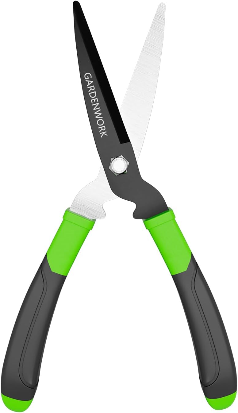 Hedge Clippers Shears with Teflon Coated&Carbon Steel Blades