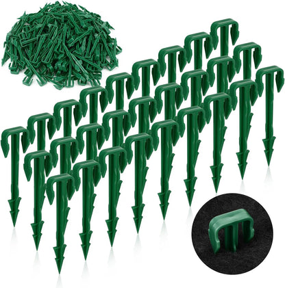 200 Pcs 4 Inch Landscape Garden Stakes Bulk, Degradable Sod Spikes