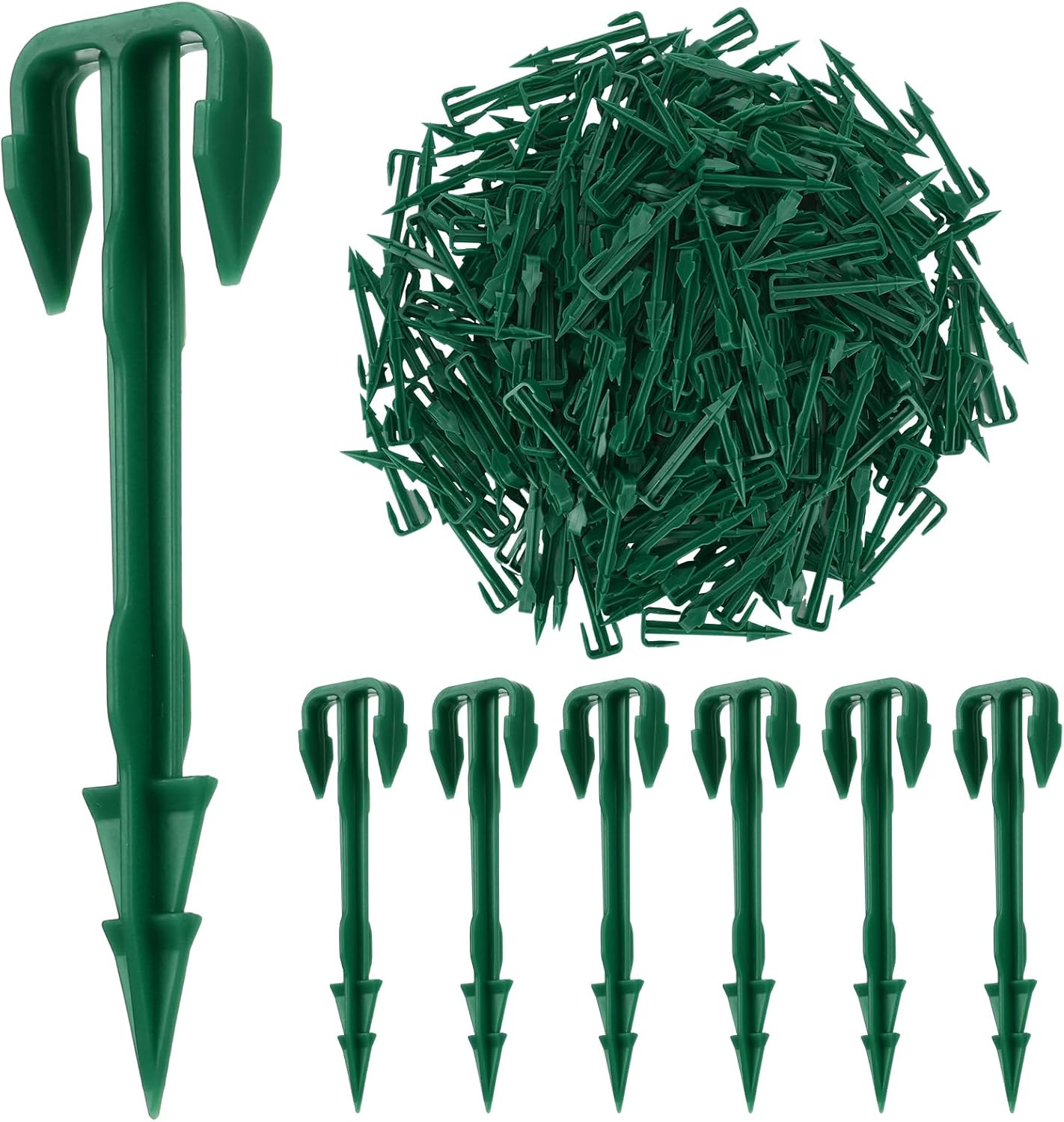 200 Pcs 4 Inch Landscape Garden Stakes Bulk, Degradable Sod Spikes