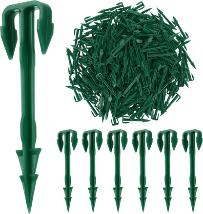 200 Pcs 4 Inch Landscape Garden Stakes Bulk, Degradable Sod Spikes
