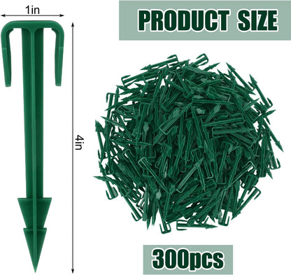 200 Pcs 4 Inch Landscape Garden Stakes Bulk, Degradable Sod Spikes