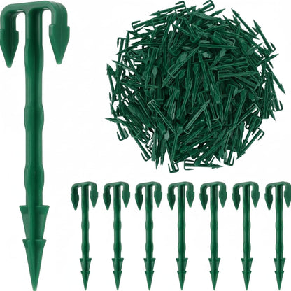 200 Pcs 4 Inch Landscape Garden Stakes Bulk, Degradable Sod Spikes
