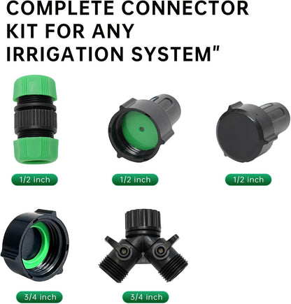 1/2" Soaker Hose Fittings Repair Kit-Repair Connector Couplings Set