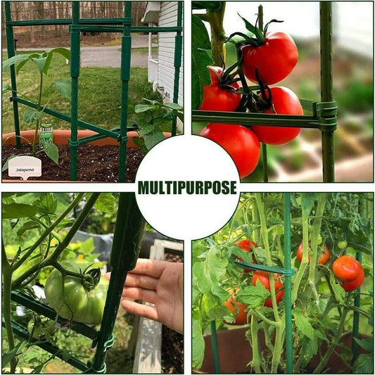 Adjustable Plant Trellis Connector Clip Plastic Plant Connector Stakes