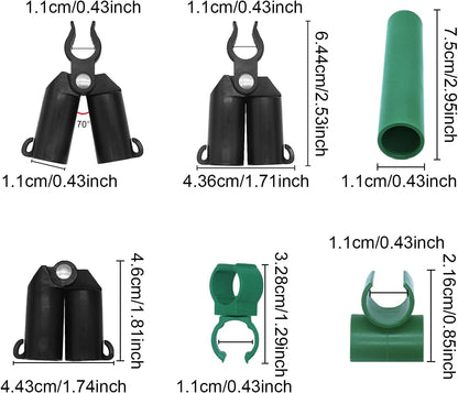Adjustable Plant Trellis Connector Clip Plastic Plant Connector Stakes