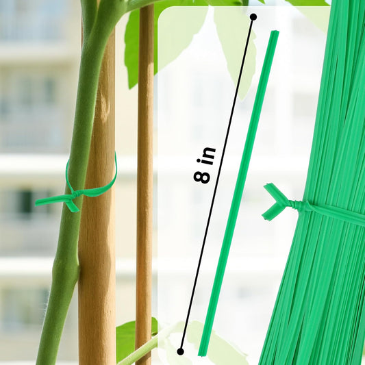 300 pcs 8" Twist Ties, Reusable Coated Wire Plant Ties, Ideal for Sealing Plastic Bags, Bread Bags, Organizing Cords, Gardening Activities
