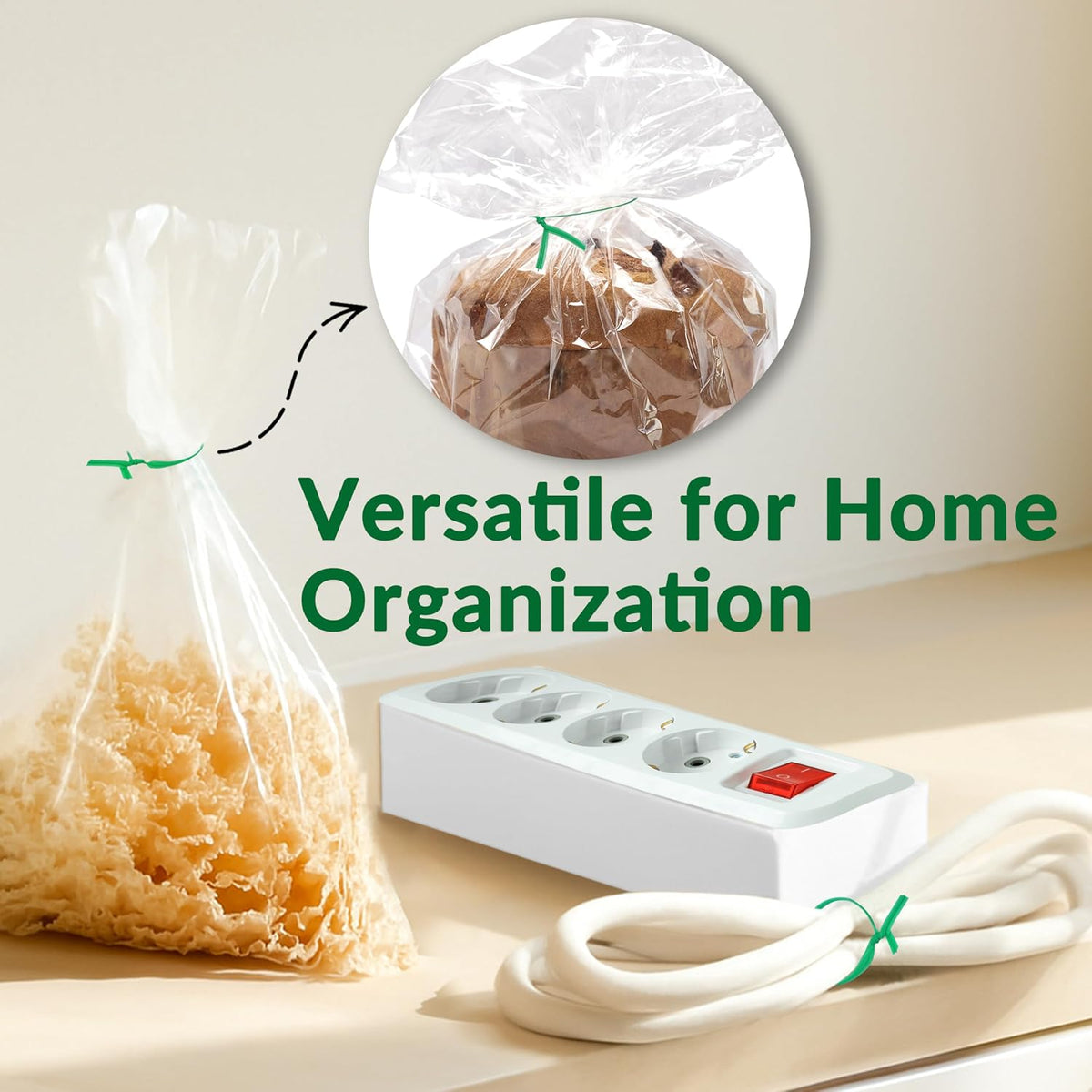 300 pcs 8" Twist Ties, Reusable Coated Wire Plant Ties, Ideal for Sealing Plastic Bags, Bread Bags, Organizing Cords, Gardening Activities