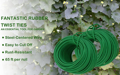 300 pcs 8" Twist Ties, Reusable Coated Wire Plant Ties, Ideal for Sealing Plastic Bags, Bread Bags, Organizing Cords, Gardening Activities