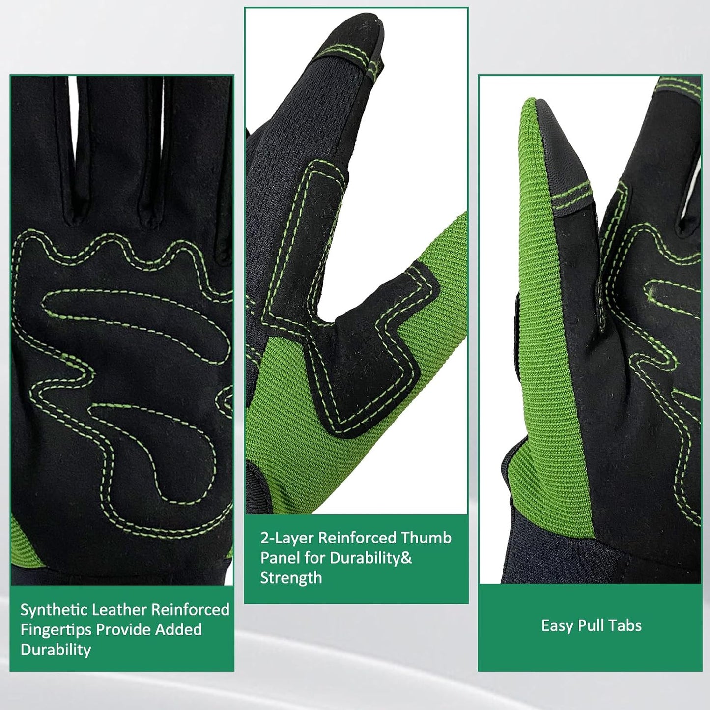 Cowhide Leather Thorn Proof & Puncture Resistant Gardening Gloves for Women and Men, Touchscreen Compatible Working Gloves for Weeding, Digging, Planting, Gardening Gifts for Women, Size Medium
